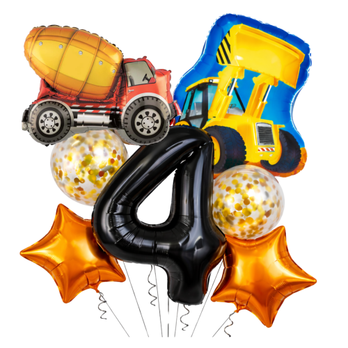 Balony Koparka Betoniarka Urodziny chłopca cyfra czarna 100cm 0-9 DOWOLNA.png