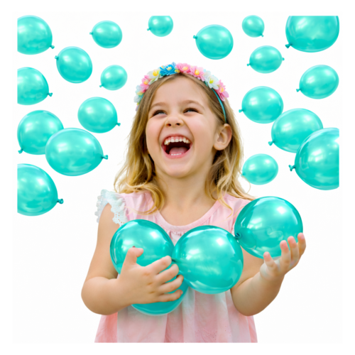 Balony lateksowe morskie metaliczne 20 szt 5 cali