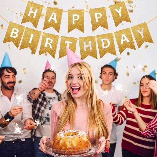 Baner złoty brokatowy Happy Birthday1111.jpg