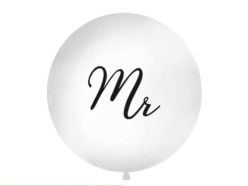 Balon 1 m, Mr, biały.png