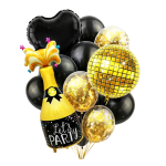 Balony urodzinowe Szampan Kula Dyskotekowa Serce 18stka PREZENT na hel