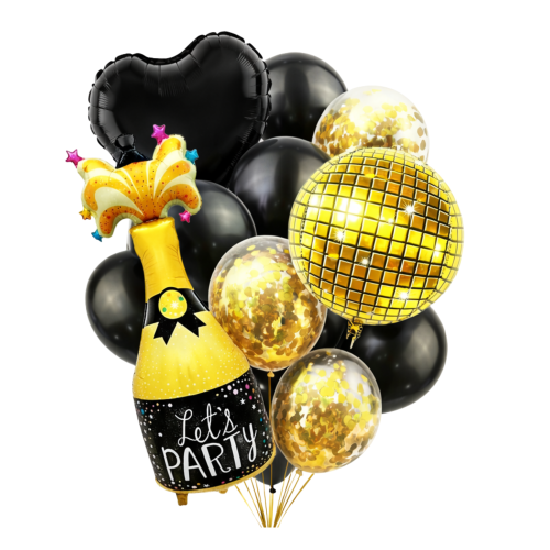 Balony urodzinowe Szampan Kula Dyskotekowa Serce 18stka PREZENT na hel.png