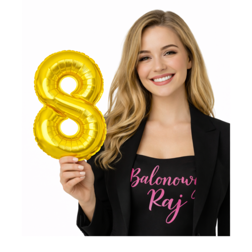 Balon foliowy cyfra 8 złota 40cm numer osiem .png