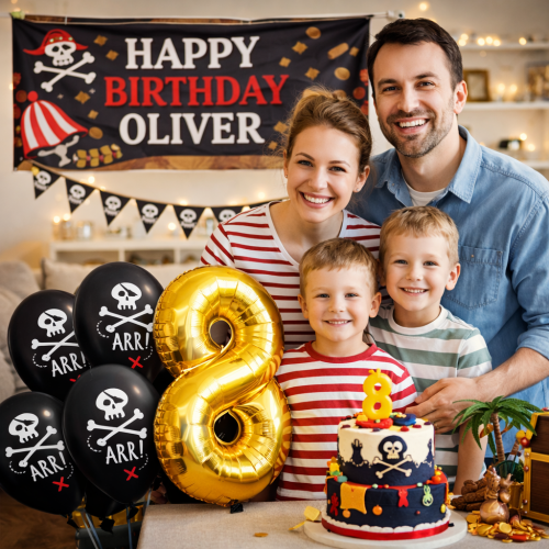 Balony lateksowe czarne Piraci Czaszki Arr 12 cali 6 szt inspiracja.png