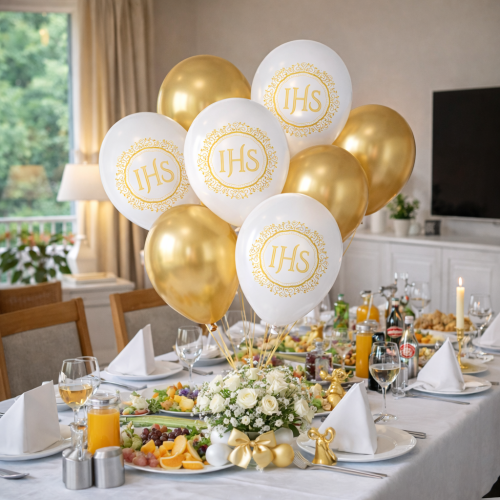 Balony lateksowe na Komunię z nadrukiem IHS 12 cali 6 szt.png