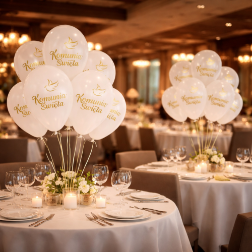 Balony lateksowe z nadrukiem Komunia Święta 12 cali 6 szt.png