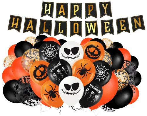 Zestaw balonów na Halloween Balony Dekoracje Impreza Halloweenowa