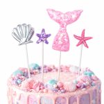 Toppery na Tort Syrenka ogon Rozgwiazdy
