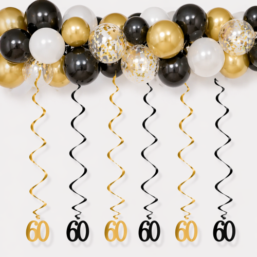 Świderki  60 urodziny 85cm czarno-złote 6szt..png