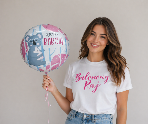 Balon foliowy Będziesz Babcią, 18" Baby Shower.png