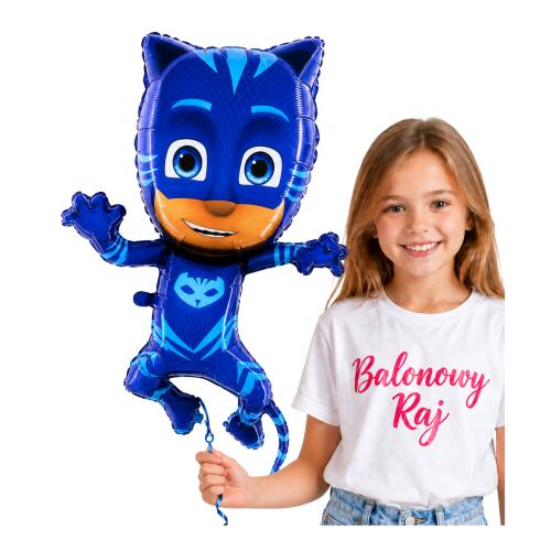 Balon Foliowy - PJ MASKS Pidżamersi Connor Kotboy niebieski