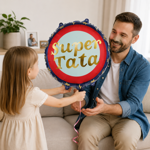 Balon foliowy Super Tata 45 cm .png