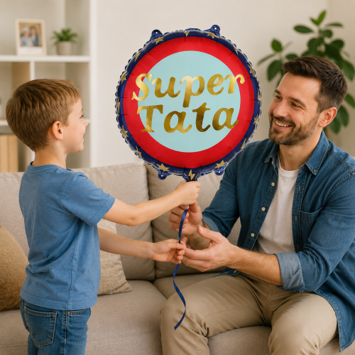 Balon foliowy Super Tata 45 cm .png