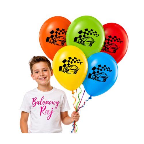 Balony na urodziny auto Samochody wyścigowe cars