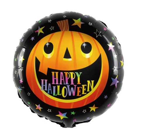 Balon foliowy Happy Halloween dynia duszek 45cm