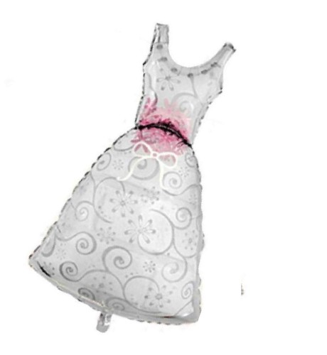 Balon foliowy Suknia ślubna 45x86cm