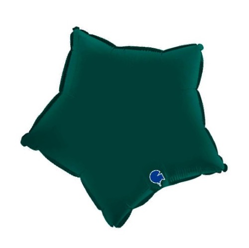 Balon foliowy gwiazda BUTELKOWA ZIELEŃ 45cm 18stka Rocznica Ślubu hel