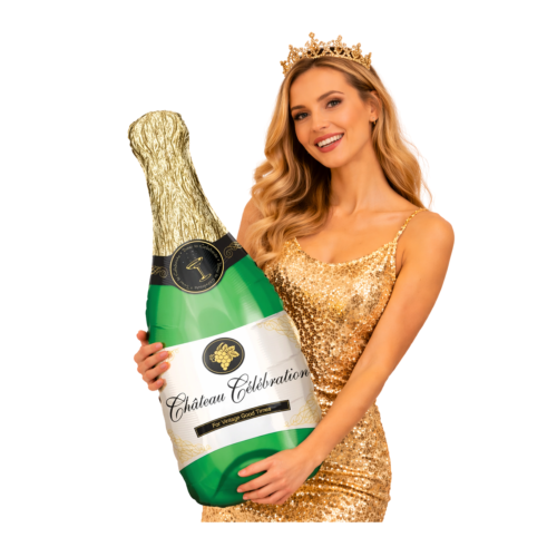 Balon foliowy Szampan Chateau Celebration 73x31cm-dokoncz opis