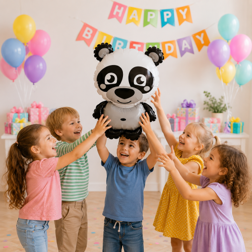 Balon foliowy panda 45x63cm roczek miś.png
