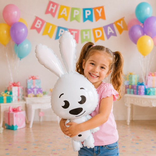 Balon foliowy królik 45x63cm zajączek.png