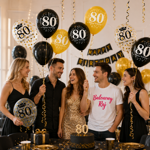 Balony lateksowe z nadrukiem 80 urodziny z konfetti 12 cali 6 sztuk.png