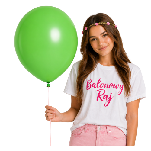 Balon lateksowy zielony 18 cali Duży do girlandy.png