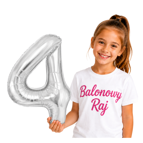 Balon foliowy srebrny cyfra 4 70cm srebrna numer cztery.png
