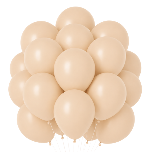 Balony lateksowe beżowe cieliste 10 cali 20 szt