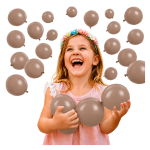 Balony lateksowe Cappuccino 20 szt 5 cali
