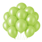 Balony lateksowe metaliczne limonkowe 12 cali 20 szt