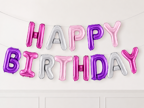 Napis z balonów HAPPY BIRTHDAY kolorowy urodziny.png