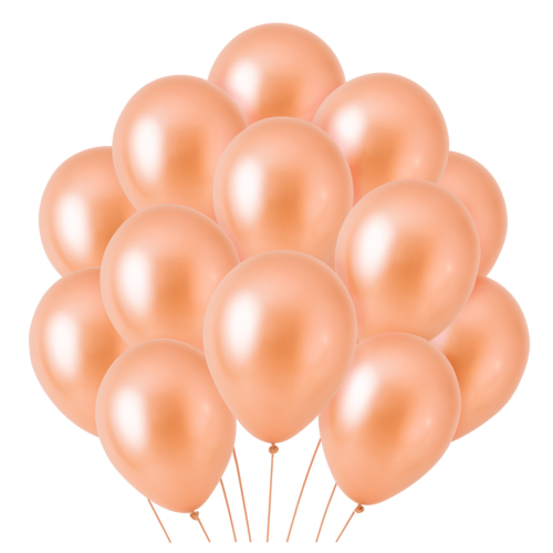 Balony lateksowe ROSE GOLD 20 sztuk 30 cm RÓŻOWE ZŁOTO