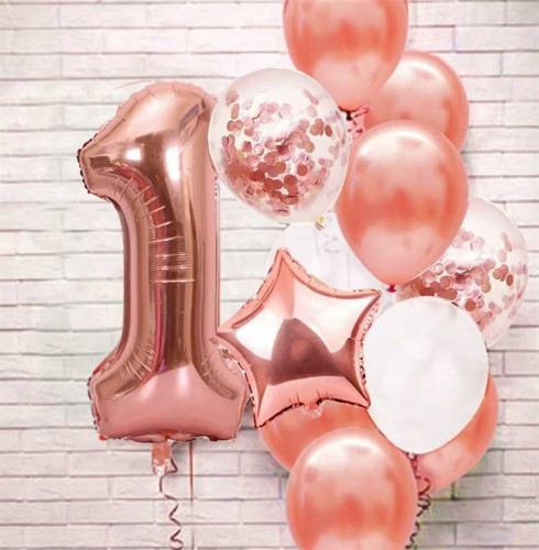 Balony lateksowe ROSE GOLD 20 sztuk 30 cm RÓŻOWE ZŁOTO