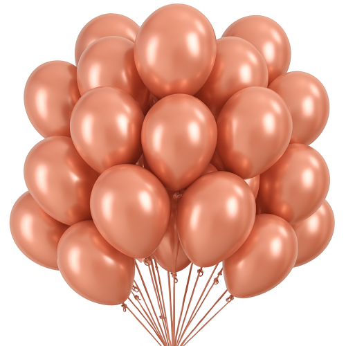 Balony lateksowe ROSE GOLD 20 sztuk 30 cm RÓŻOWE ZŁOTO