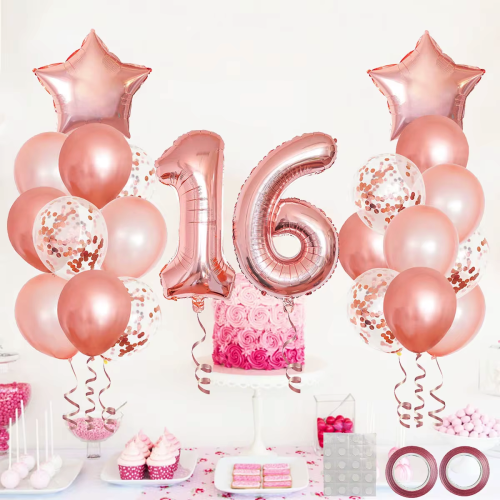 Balony lateksowe ROSE GOLD 20 sztuk 30 cm RÓŻOWE ZŁOTO