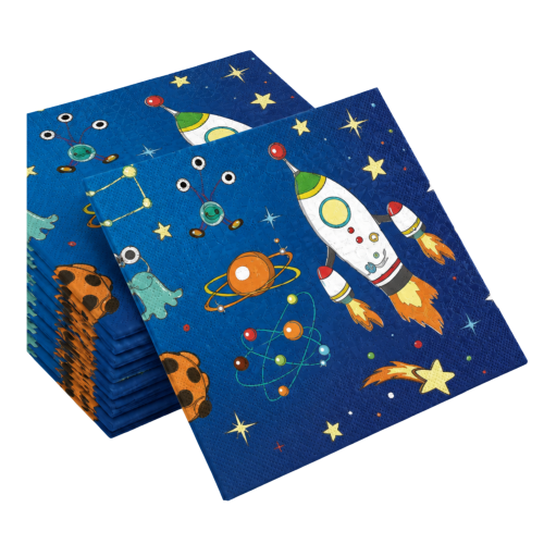 Serwetki papierowe 20 sztuk KOSMOS galaxy rakieta planety