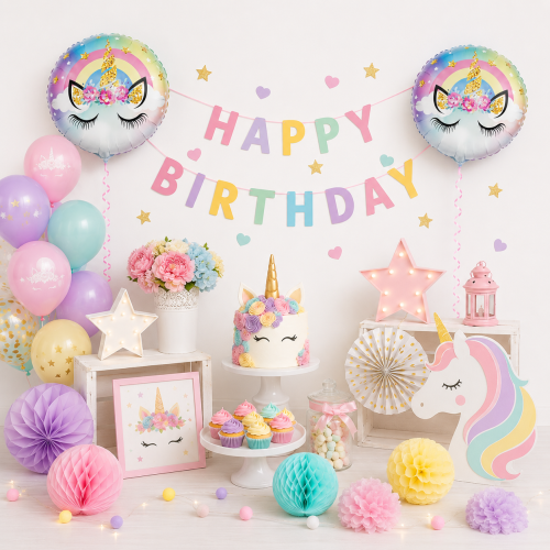Balon foliowy jednorożec 45 cm tęczowy unicorn.png