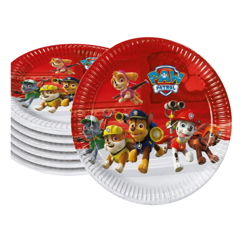 Talerzyki Psi Patrol 8 sztuk 23 cm papierowe Talerze jednorazowe.png