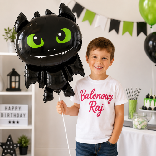 Balon foliowy Smok Halloween czarny 86x56cm.png