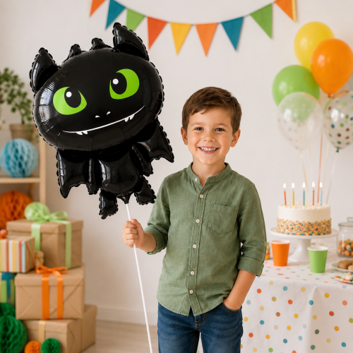 Balon foliowy Smok Halloween czarny 86x56cm.png