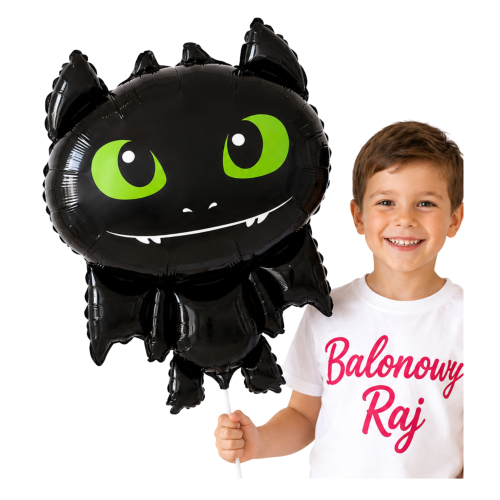 Balon foliowy Smok Halloween czarny 86x56cm.png
