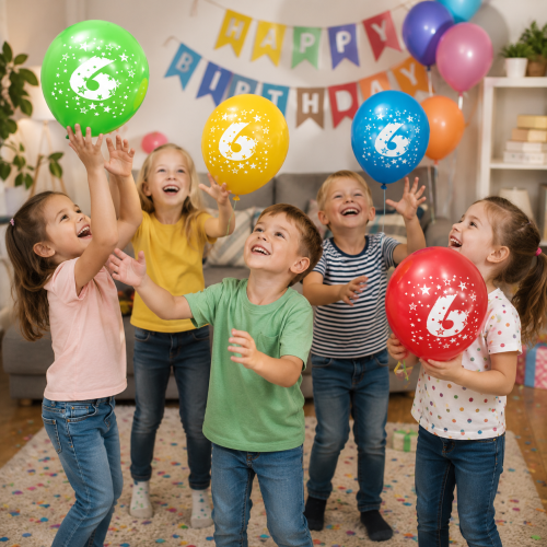 Balony lateksowe kolorowe z cyfrą 6 .png