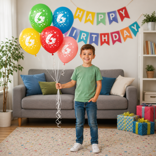 Balony lateksowe kolorowe z cyfrą 6 .png
