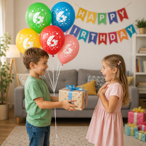 Balony lateksowe kolorowe z cyfrą 6 .png