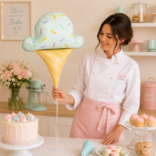 Balon foliowy Lód Ice Cream z posypką 90x70 cm.png