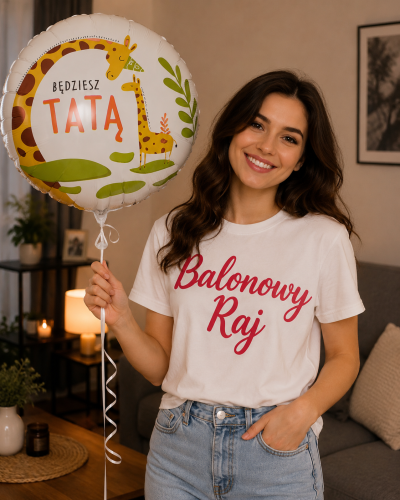 Balon foliowy Będziesz Tatą, 18" Baby Shower.png