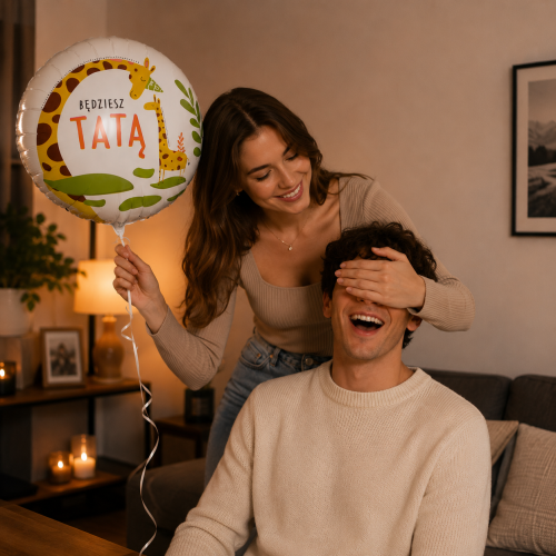 Balon foliowy Będziesz Tatą, 18" Baby Shower.png