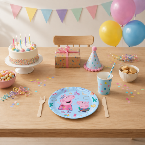 Talerzyki papierowe Peppa Pig Świnka 23 cm 8 sztuk.png