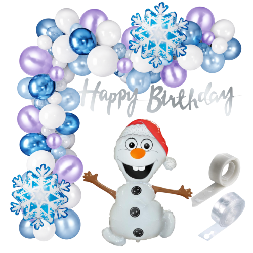 Girlanda balonowa na Urodziny Frozen Kraina Lodu Olaf .png