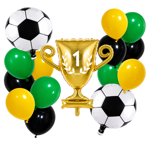 Balony PUCHAR dla piłkarza piłka nożna MECZ Zestaw balonów FOOTBALL turniej
